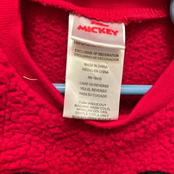 Vintage Mickey red sweat shirt - Picture 3 of 4